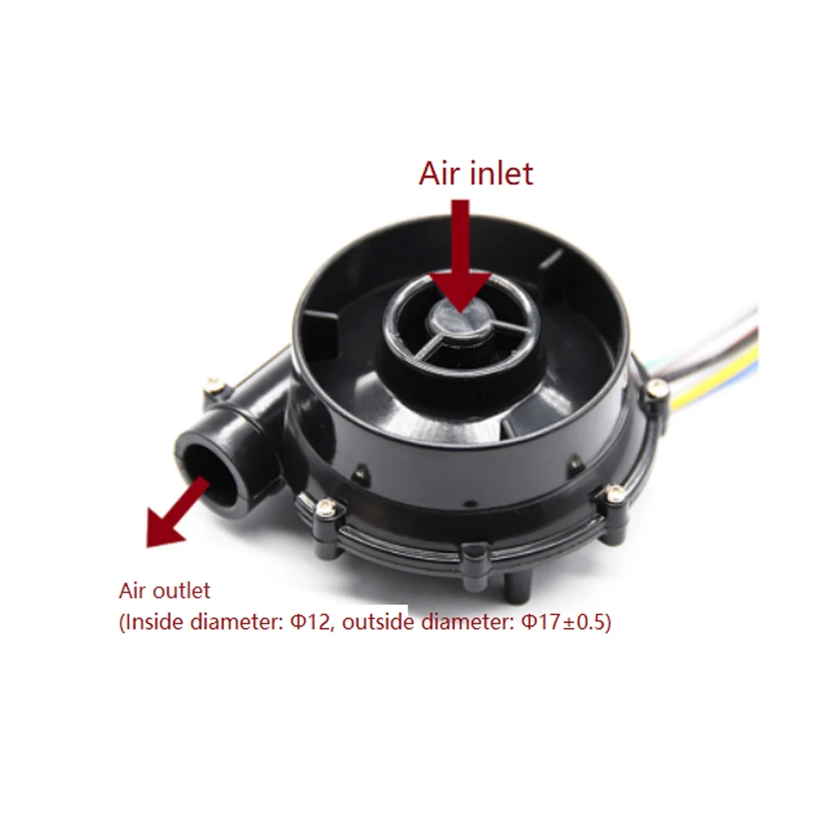 7040 DC High Pressure Blower, Mini Centrifugal Turbo Fan, Small Blower,Can Be Used for Sleep Ventilator Oxygen(12V )