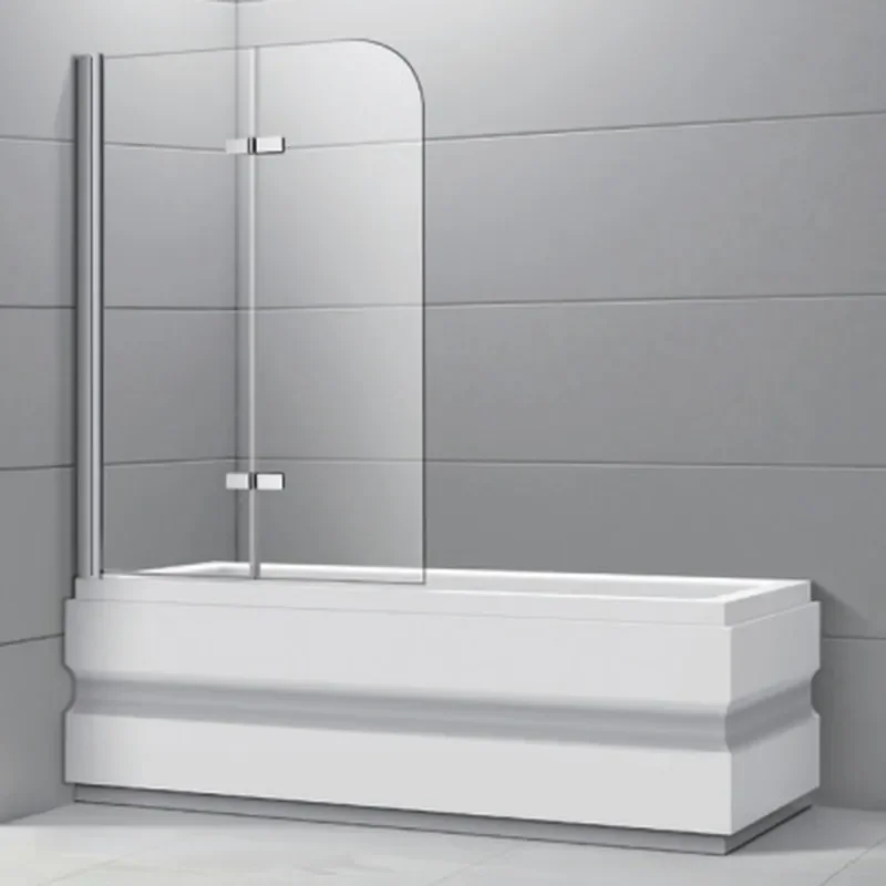for Bathtub Screen Push-pull Folding Outlet 5mm Glass WALK IN Walk-in Shower Screen