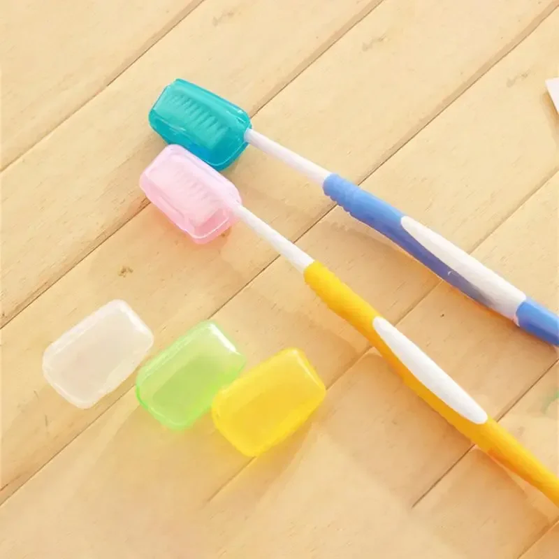 5pcs Case Travel Portable Toothbrush Head Protective Cover bathroom accessories bathroom organizer toothbrush storage