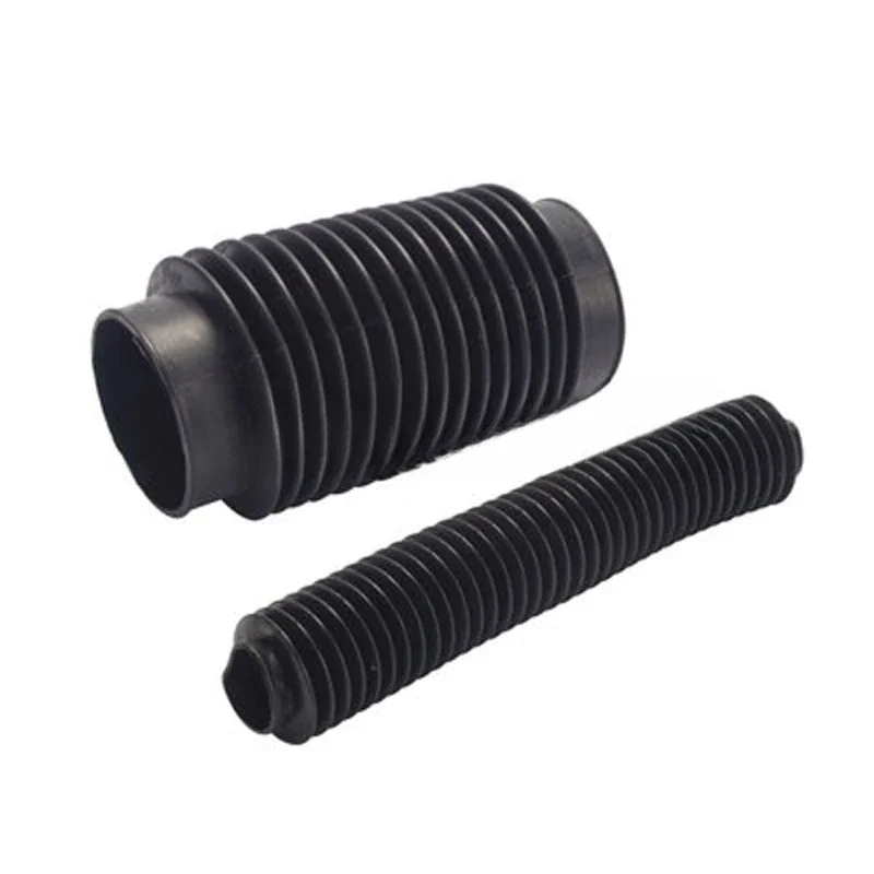 30mm 40mm 50mm 70mm 80mm  Inner Diameter Machinery Black Rubber Flexibility Corrugated Sleeve Bellows 1PC High Quality