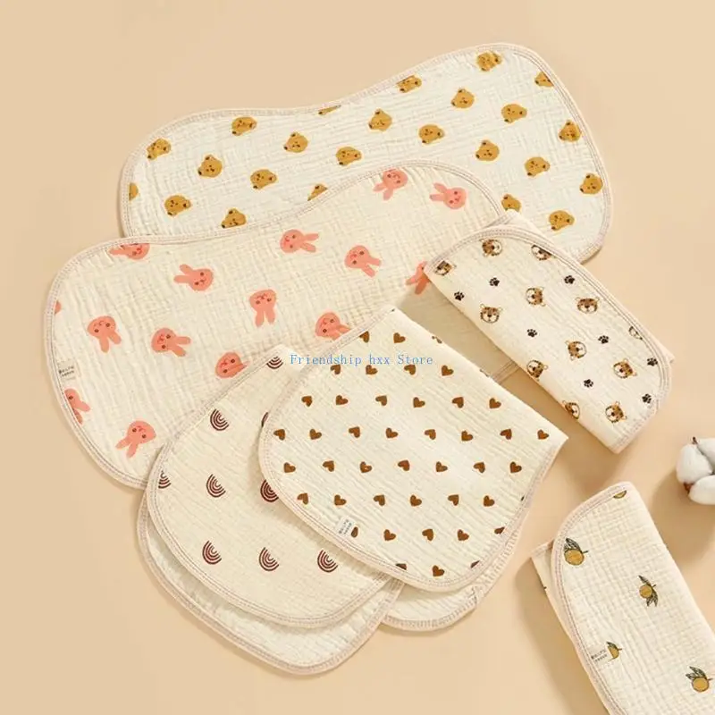 F1CB مناشف وجه كبيرة للأطفال، منشفة للتجشؤ، قماش تجشؤ فائق الامتصاص