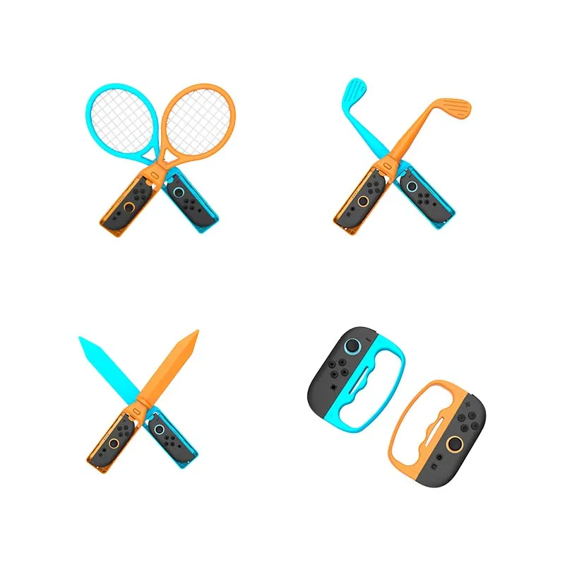 

18 in 1 Accessories Bundle for Nintendo Switch 2 Sports, Family Games-Detachable, Bowling/Sword/Golf/Tennis Prop, Strap etc,.