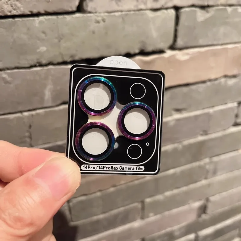 Camera Lens Protector Glass For iPhone 13 11 12 14 Pro Max Full Cover Metal Lens Ring Protection Film On iPhone 15 PRO 12 13Mini image 5