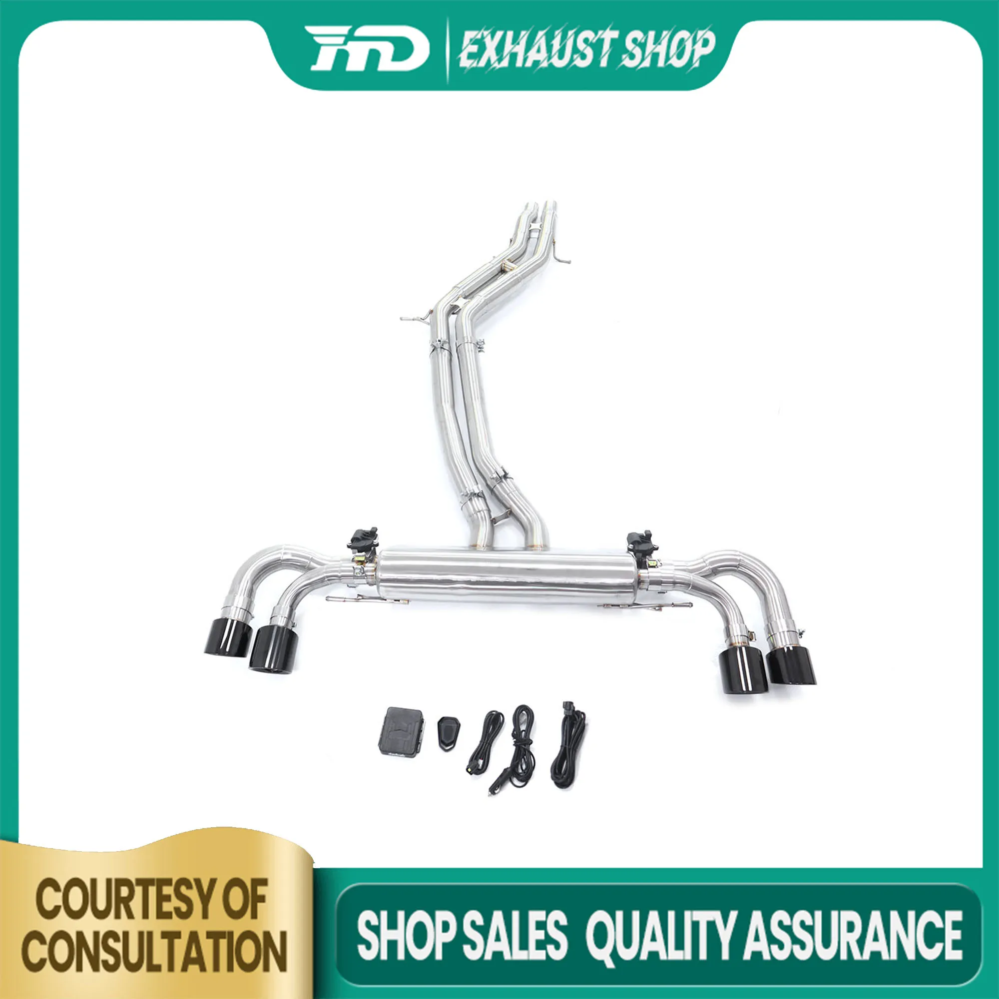 

HMD Exhaust System for Porsche cayenne GTSTurbo 9Y0 4.0T with Valve Muffler tips Stainless Steel Material High Flow catback