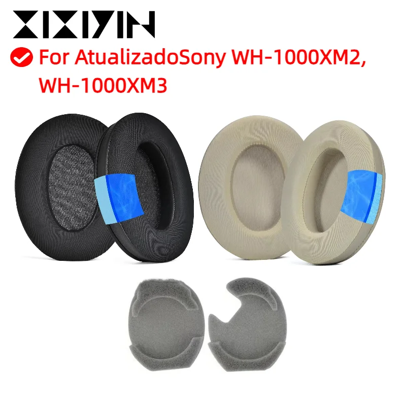 

Replacement Cooling Gel Football mesh memory sponge Ear Pads For Sony WH-1000XM2, WH-1000XM3 Headphones