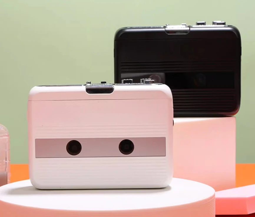 Reproductor/grabador de casetes retro, con función de volteo automático de cinta, radio, aprendizaje de inglés estéreo y función Bluetooth