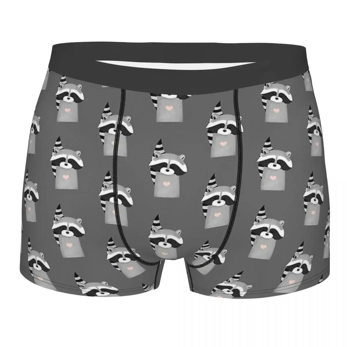 Raccoon Procyon Lotor Animal Meme Underpants Cotton Panties Men's Underwear Sexy Shorts Boxer Briefs