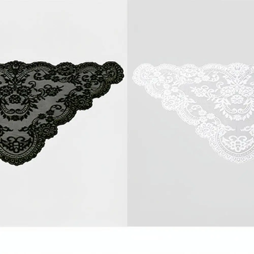 Vintage Floral Triangle Scarf Womens Polyester Kerchief Pastoral Style Shawl Elegant Neck Wrap Versatile Fashion Accessory