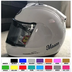 Glitter Sticker for Girls Motorcycle Helmet Personalised Name Decorative Vinyl Decal for Bicycle Helmet Waterproof DIY Label 1pc