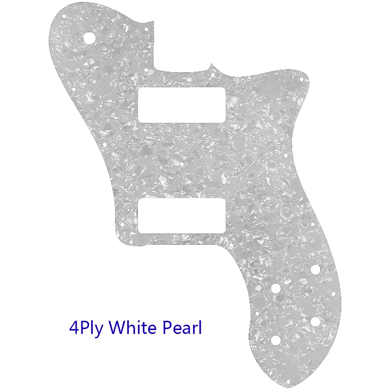 Fei Man Custom Guitar Parts - For US FD 72 Tele Deluxe Reissue Guitar Pickguard With P90 Humbucker Replacement Multiple Colors