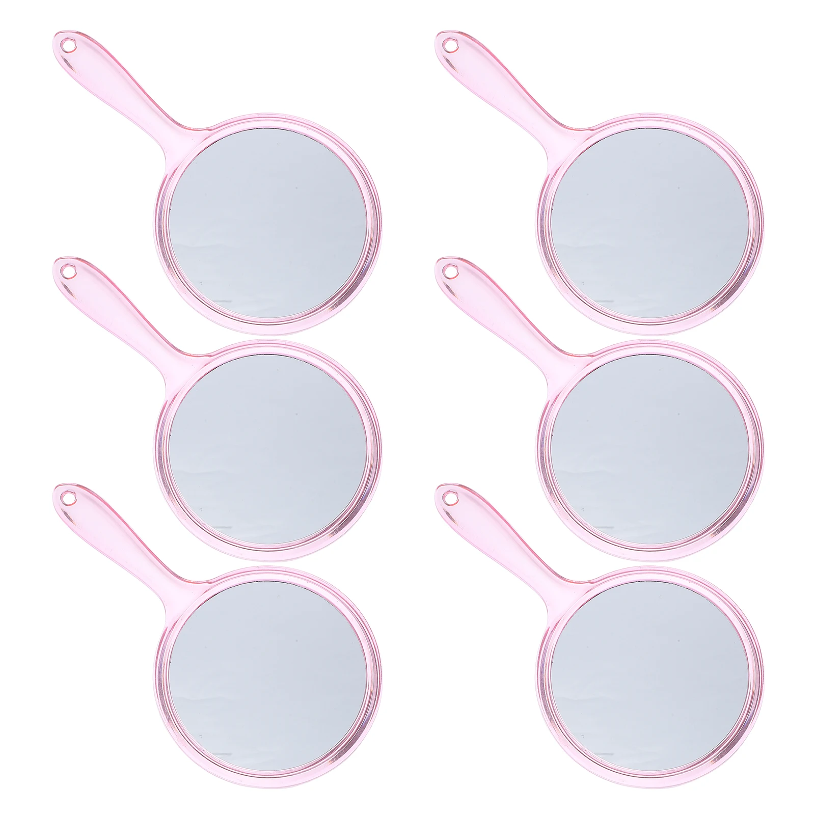 Miroir de maquillage de voyage Compact, Double face, grossissant, petit miroir rond, outil de retouche de vanité Portable pour femmes, 6 pièces