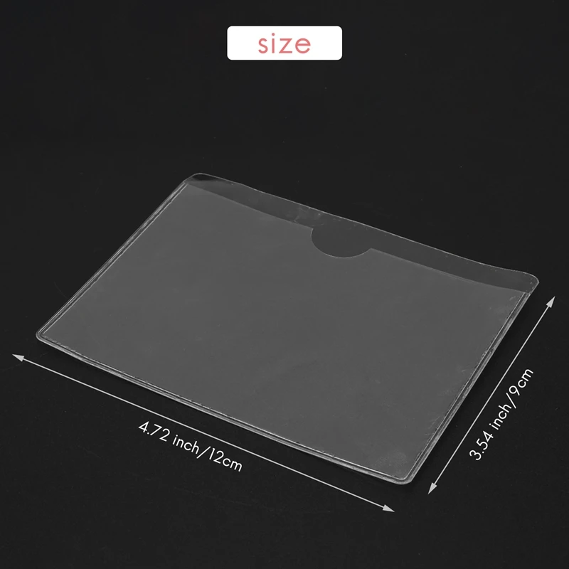 Hot TTKK 60er-Pack 3,5 x 4,7 Zoll selbstklebender Etikettenhalter, Kartentaschen, Etikettenhalter, durchsichtiger Bibliothekskartenhalter aus Kunststoff