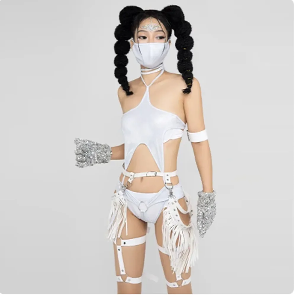 Ropa Sexy para discoteca, Bikini láser, traje de baile en barra, club nocturno, Bar, Gogo, bailarina, disfraz de actuación, ropa Rave para Festival de Música