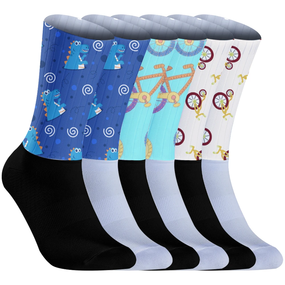 

2025 New Professional anti slip silicone design, high elasticity, breathable and quick drying, this pair of cycling socks