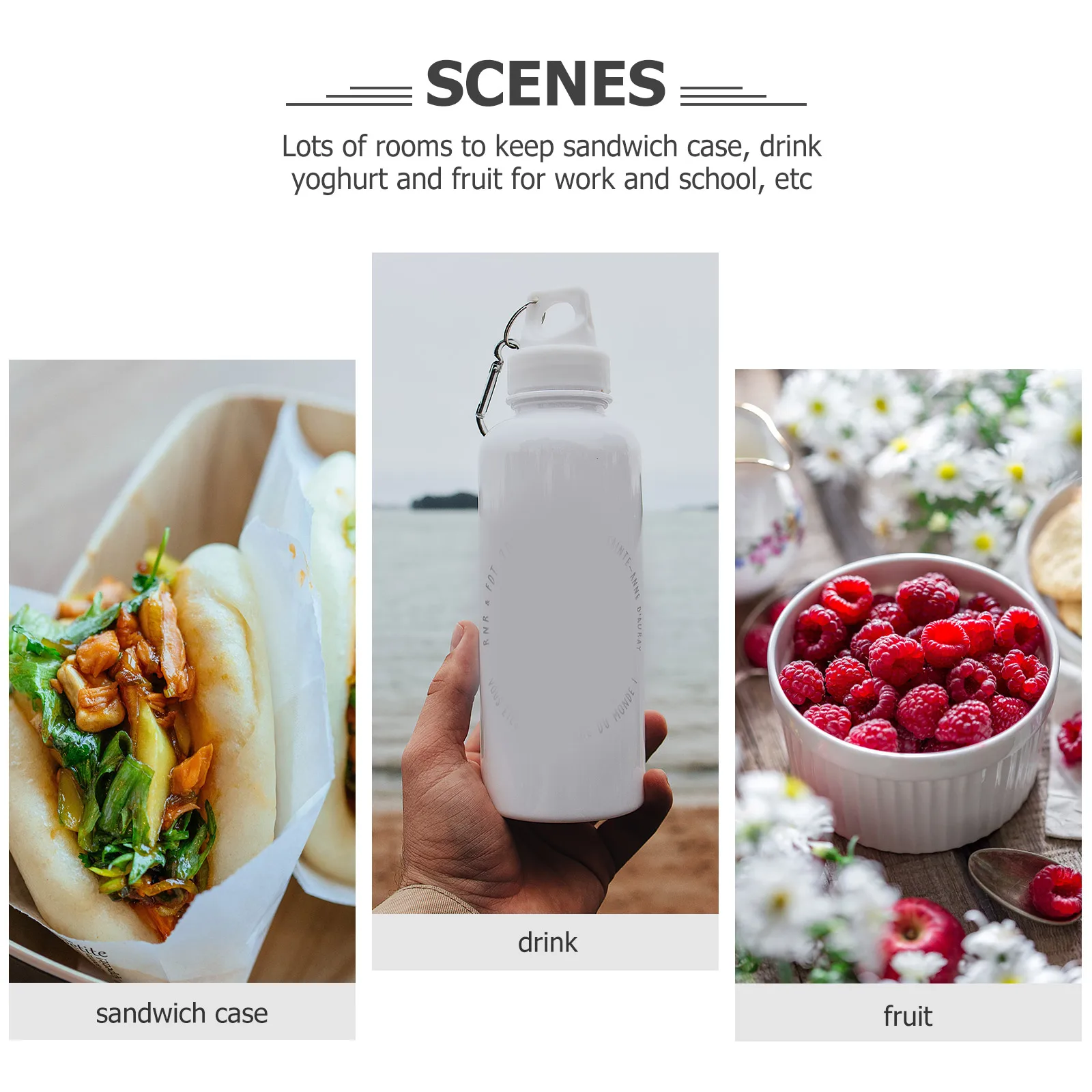 

Insulated Lunch Case Cooler Tote Bag Portable Zipper Sandwich Drink Yoghurt Fruit School Work Travel Feeding Bottle Student