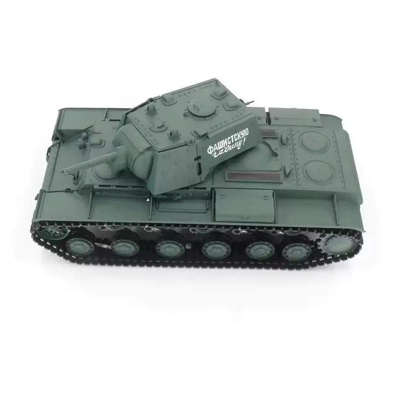 Heng Long 1/16 Escala RC Tank TK7.0 Plástico Ver Soviético KV-1 3878 RTR 2.4G Modelo de tanques de controle remoto