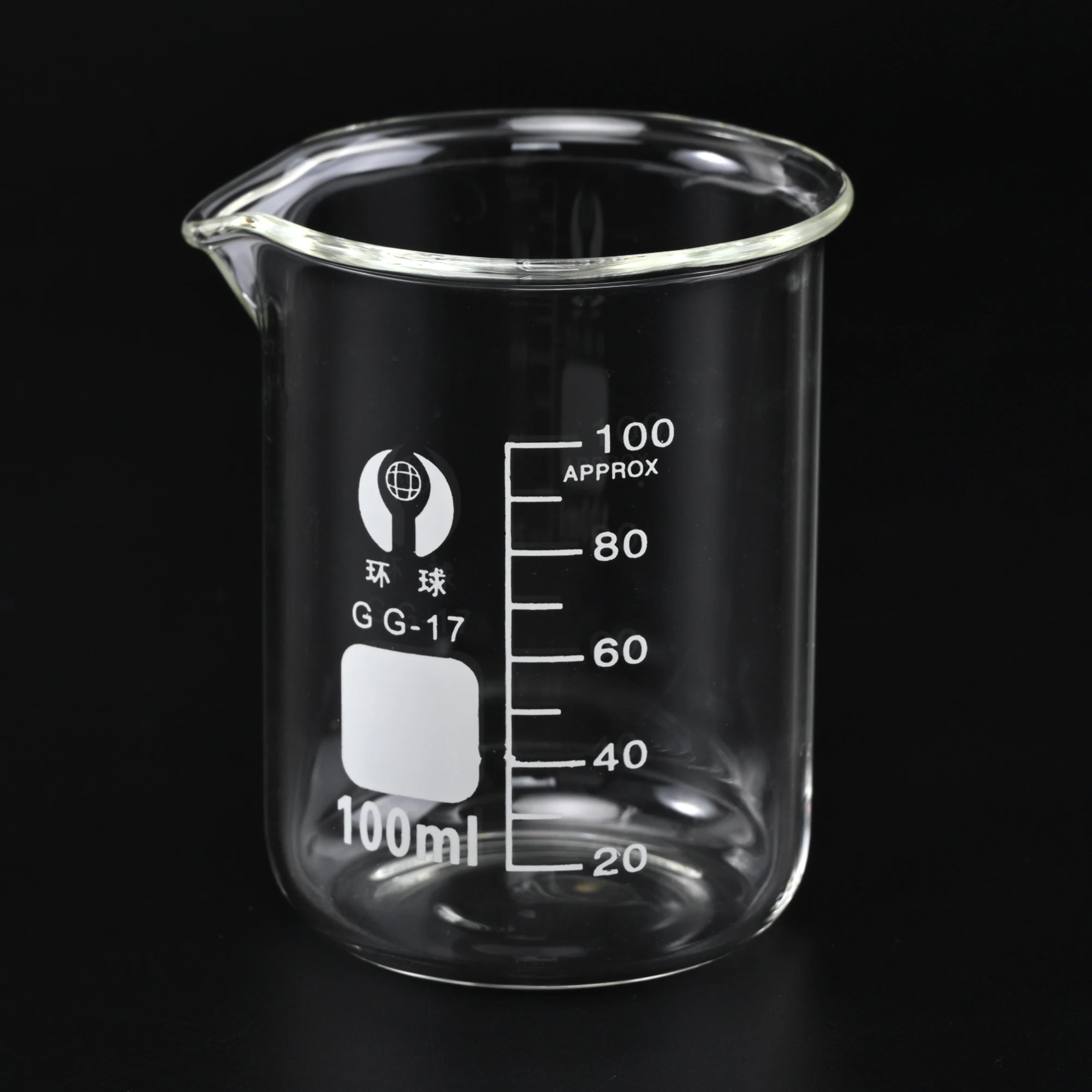 5ml 10ml 50ml 100ml GG-17 Borosilicate Glass Low Form Beaker Chemistry Lab Heavy Wall Lab Borosilicate GLass Beaker