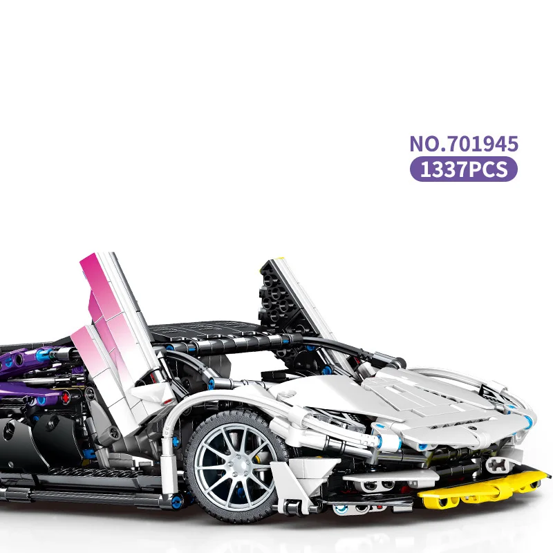 1:14 Scale 2.4ghz Remote Control Super Sport Car Technical Building Block Bull Veneno Supercar Model Vehicle Bricks Rc Toys