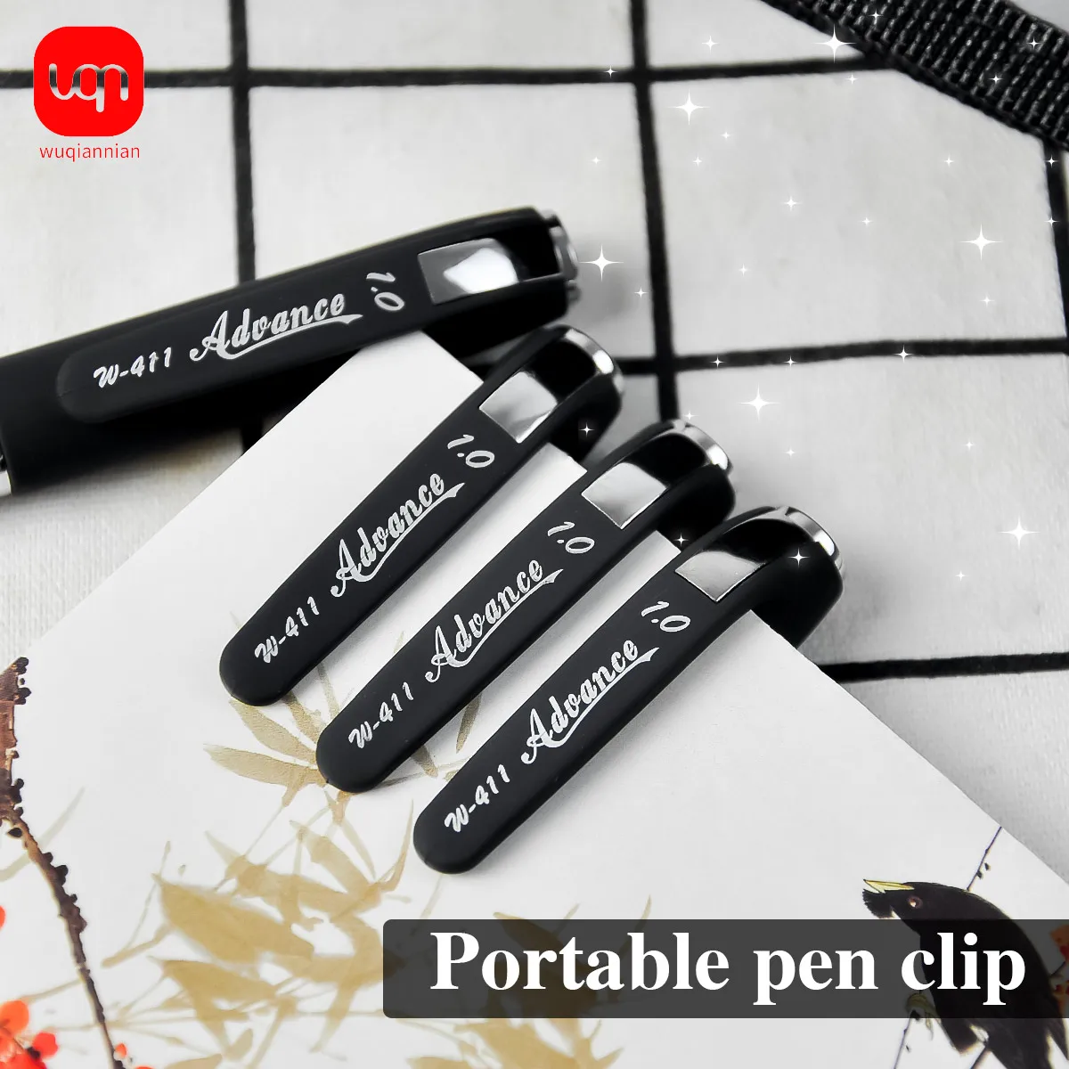 WQN-3/6/12 قطعة قلم جل بتصميم بسيط 0.5 مللي متر بنك الاستثمار القومي للكتابة السلسة حبر أسود اللوازم المدرسية والمكتبية