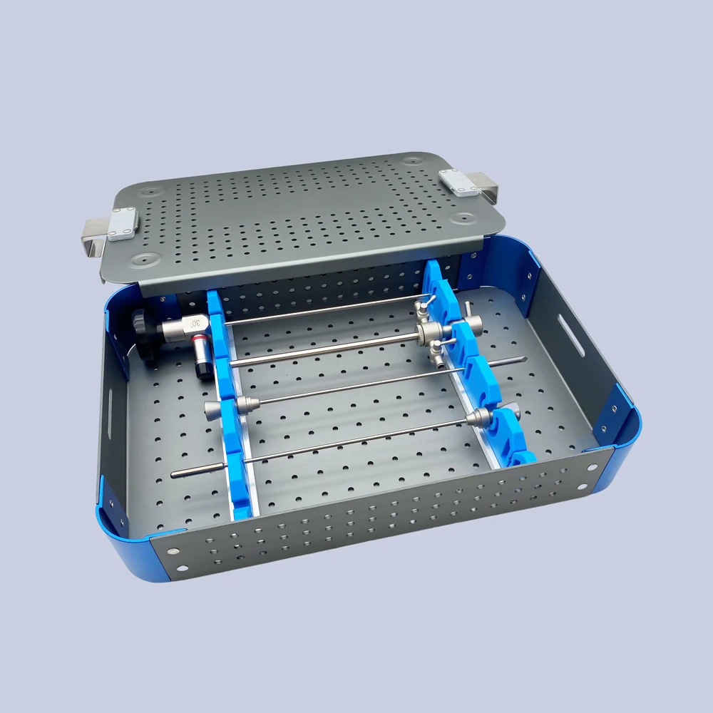 صندوق تعقيم منظار المفصل من الألومنيوم - درجة طبية، مقاومة للصدمات وقابلة للتعقيم