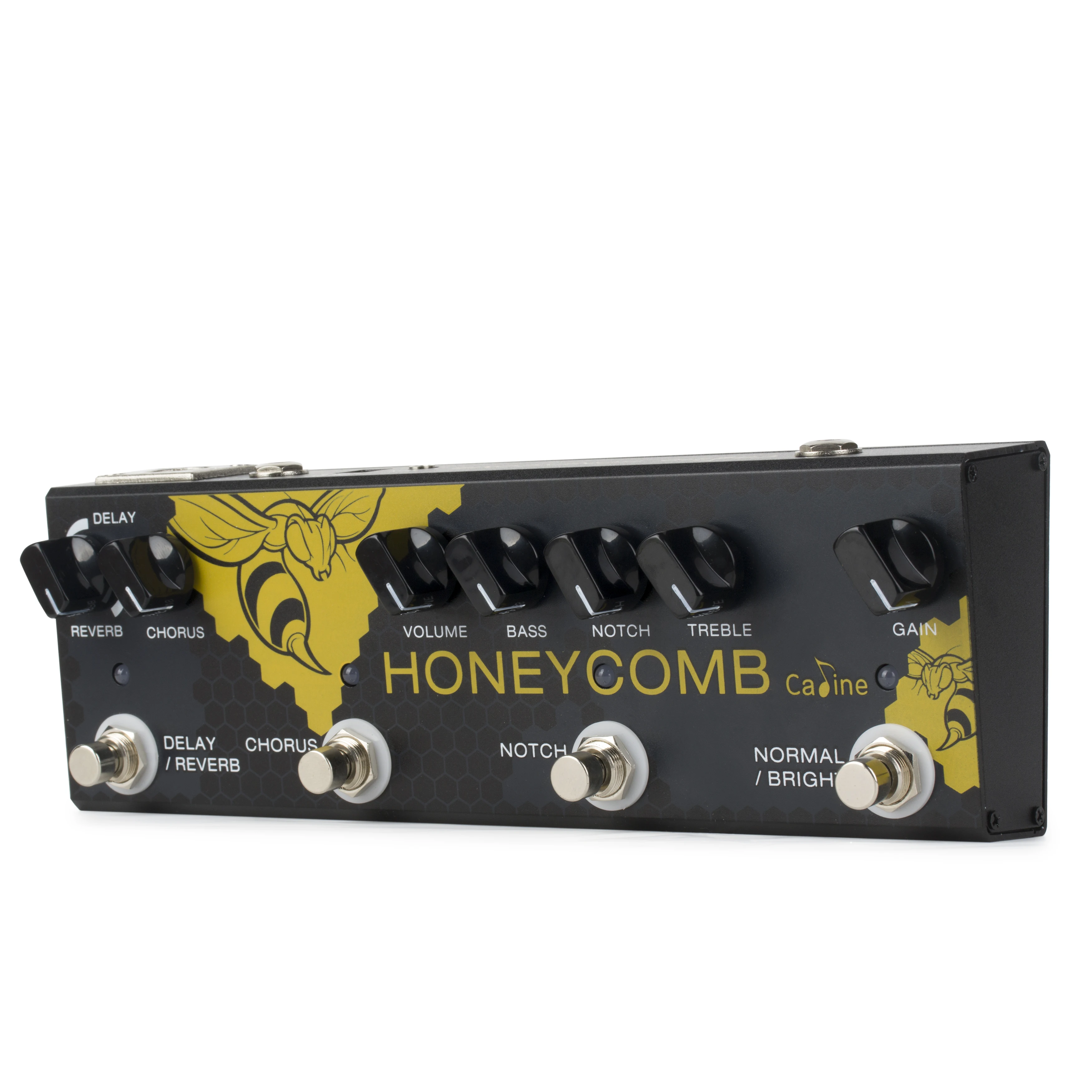 Caline CP-48 Honey Comb Multi-effects Pedal for Acoustic Guitar Digital Effect Pedal Chorus Delay Reverb Equalizer Guitar Parts