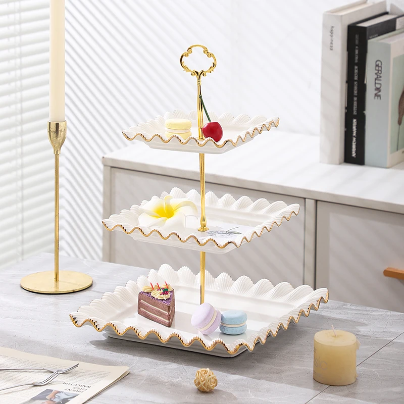 Cake Display Stand Dim Sum Plate Afternoon Tea Pastry Plate