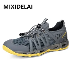 New Men Casual Shoes Breathable Mesh Summer Sneakers Soft Men's Outdoor Wading Shoes Luxury Men Loafers Comfortable Couple Shoes