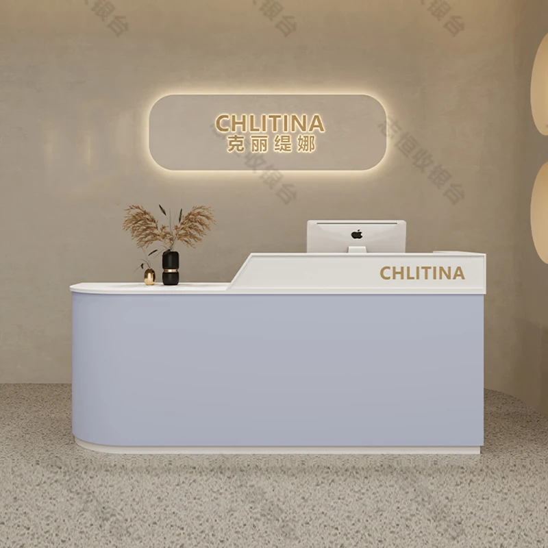 Garden Consable Reception Desks Closet European Mobile Cashier Table Information Luxury Recepcion Mostrador Luxury Furniture