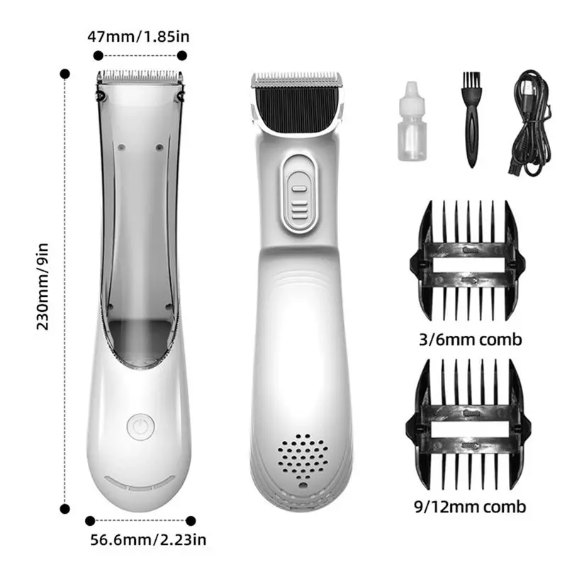 SOFT-2-In-1 Portable Dog Grooming Vacuum Clipper Kit 3-Speed Low Noise Powerful Suction 99% Pet Cat Pet Hair Trimmer Shaver view 4