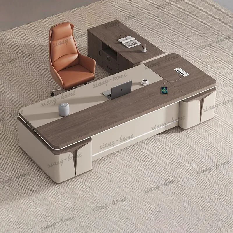 YJ Large Surface Office Desk Special Support Particularly Cabinet Office Desk Saving Space Office Furniture Skrivbordet XYOD