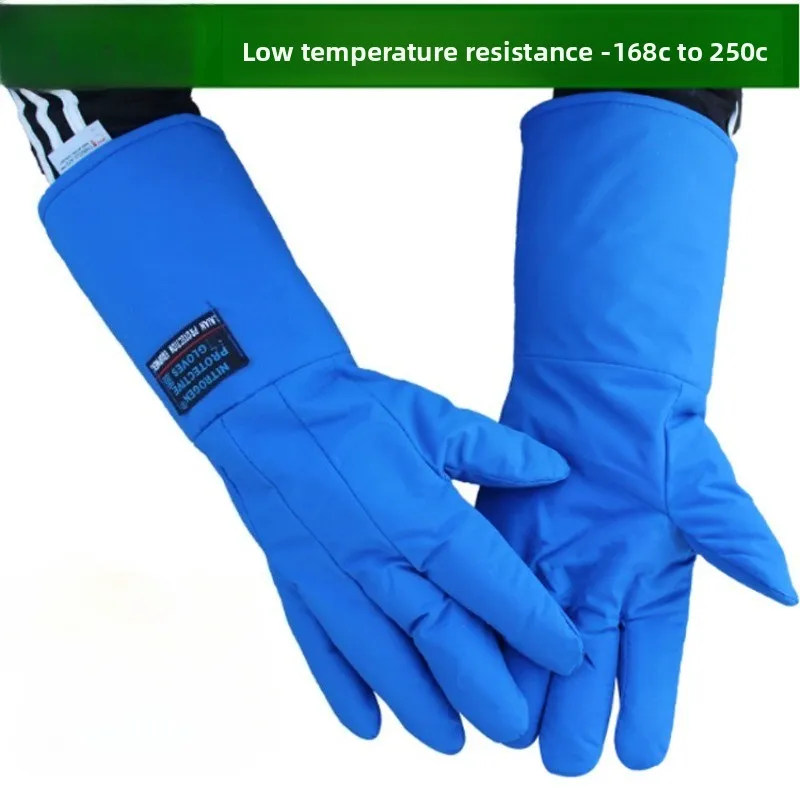 Anti-Low-Temperature Liquid Nitrogen Protective Gloves Thick Warm Anti-cold Cold-resistant Anti-freezing Dry ice gloves