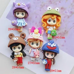 1Pc Mini New Cute Resin Cartoon Princess Flat Back Cabochon Scrapbooking Kawaii DIY Embellishments Party Decorative Accessories