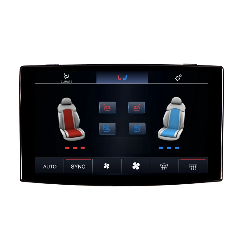 Digital AC Control Panel For Audi A8 2005-2010 LCD Climate Board Capacitive Touch Screen Android Auto Multimedia Car Monitor