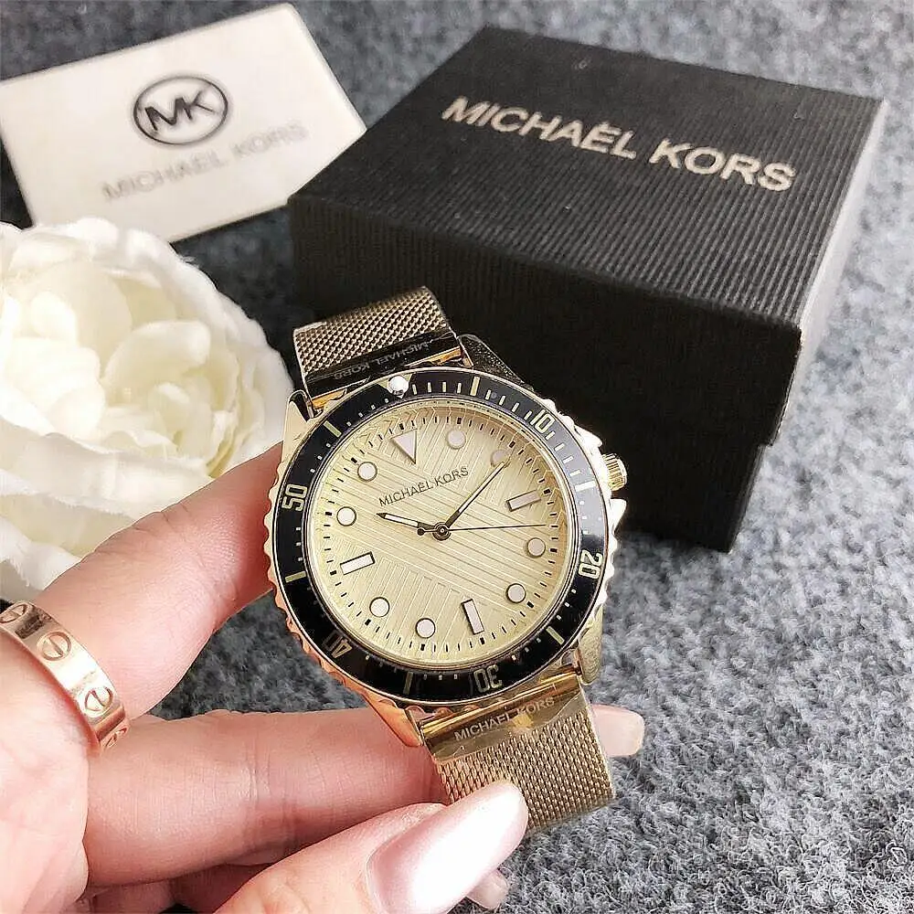 Nouvelle montre à quartz pour femmes Michael Kors, montre-bracelet en alliage tendance et décontractée, design luxueux, chronographe, cadeau élégant pour femmes