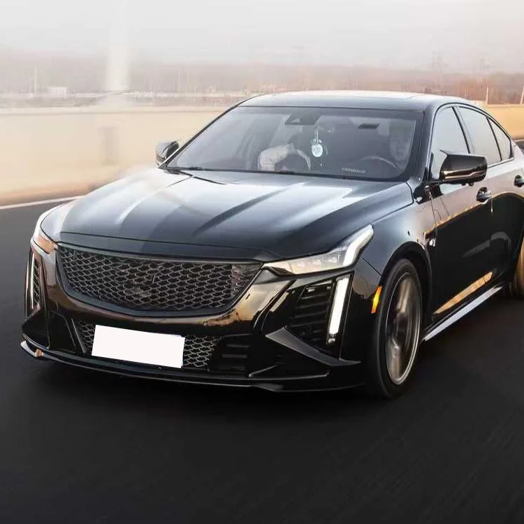 تصميم جديد Blackwing Dragon's Tooth Style Body Kit المصد الأمامي مصبغة الشفاه طقم الجسم لكاديلاك CT5 2020-2025