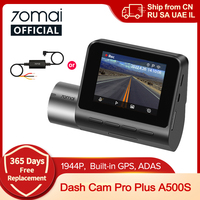 70mai A500S Recorder Car DVR Front Cam A500S 1944P Night Vision 70mai Dash Cam Pro Plus Built-in GPS Wifi Support Rear Cam