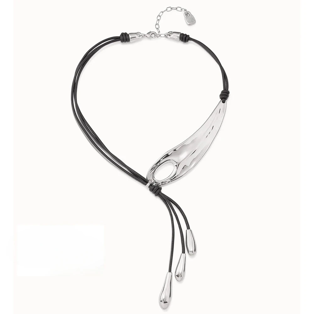 

2025 Autumn Charm Minimalist Design Sense Gold Silver Feather Y-shaped Chain Neutral Accessories Give Friends Holiday Gifts