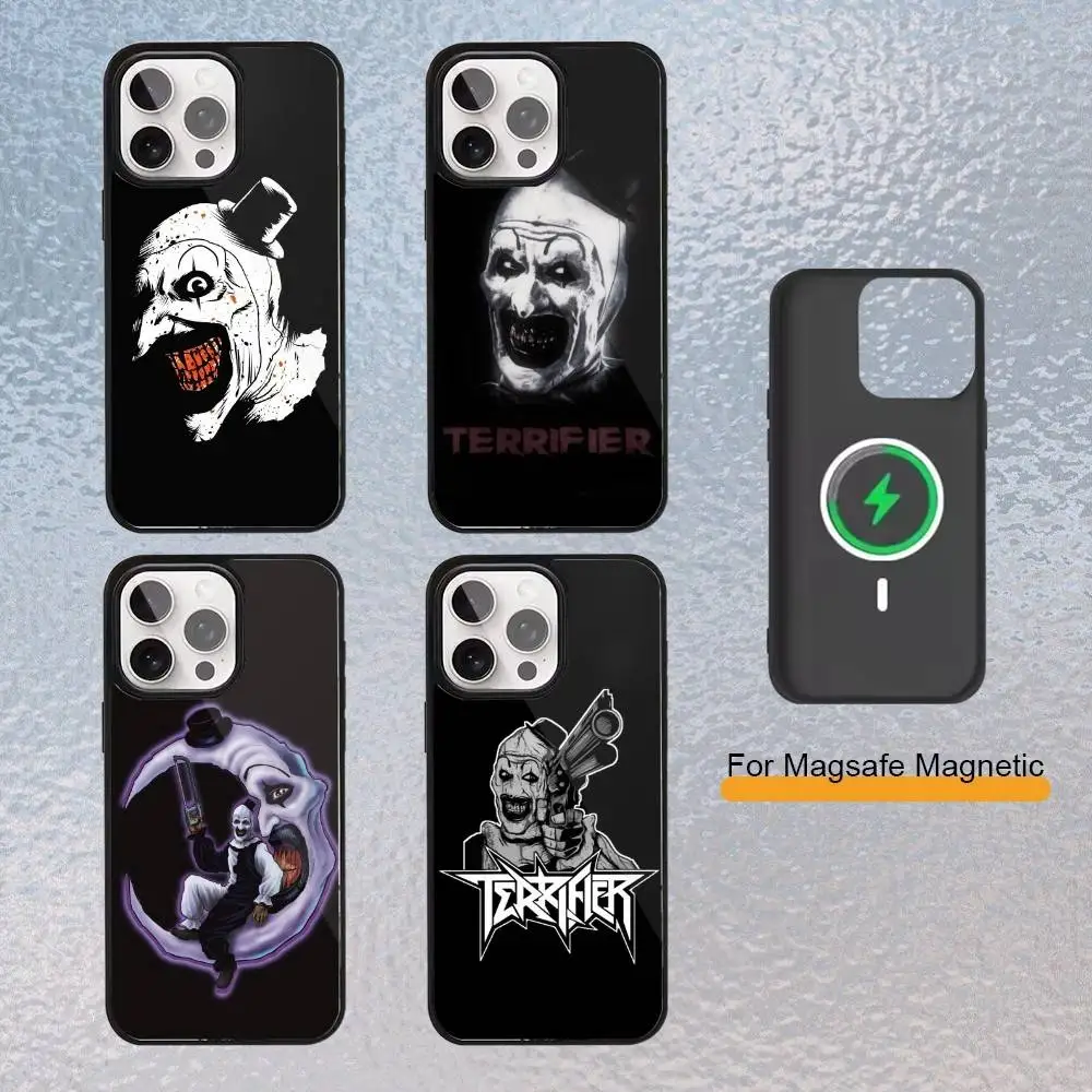 

Horror Film T-Terrifier 3 2 Phone Case For iPhone Magsafe Magnetic 17,16,15,14,13,12,11 Wireless Charging cover