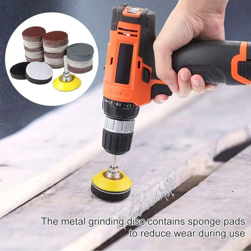 

Шлифовальные диски 1/2/3 дюйма, насадки с крючком и петлей для дрели, мягкая поролоновая полировка