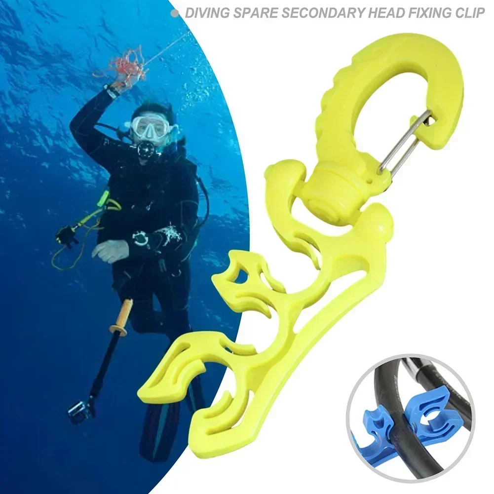 Scuba Diving Clip Secures Your Diving Gear Dual BCD Hose Holder Double BCD Diving Hose Holder Clip Multipurpose Diving