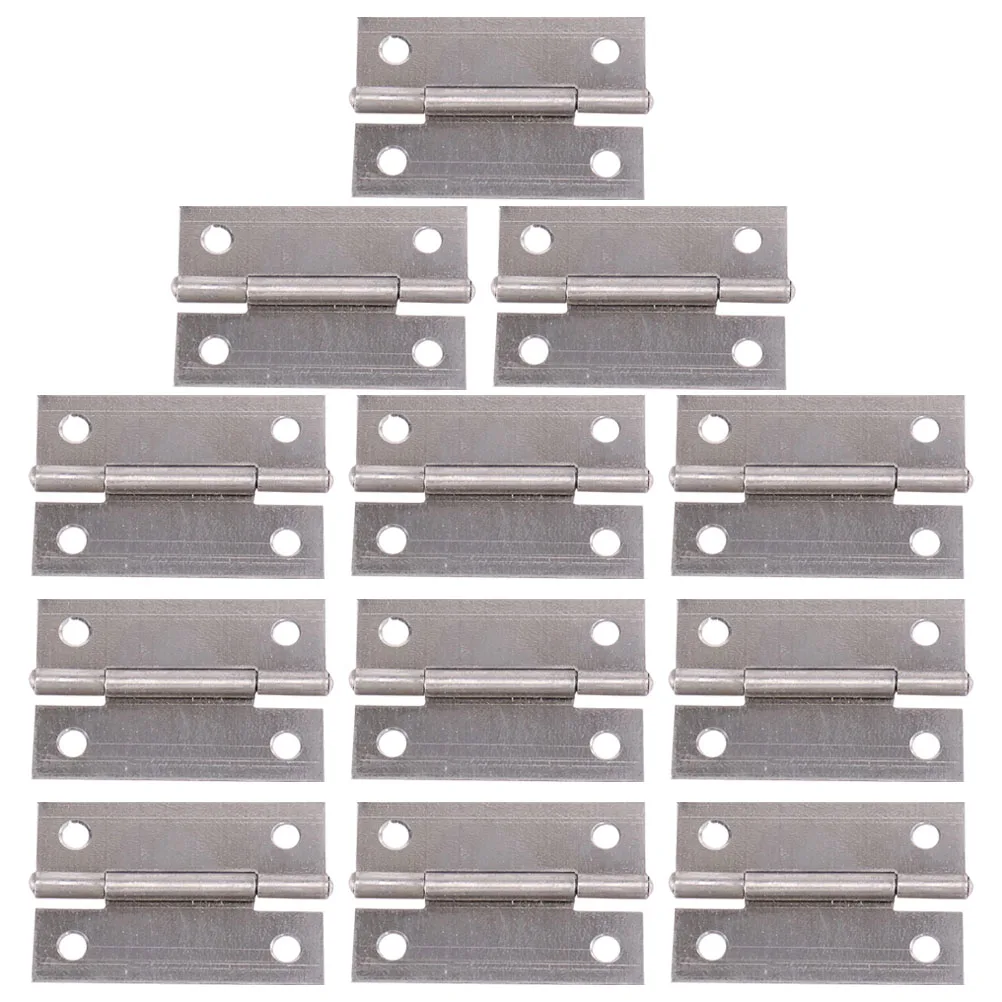 

40 Pcs Stainless Steel Hinges Cabinet Furniture Hardware Silent Durable Rust Proof Easy Install Suitable Wardrobes Bookcases