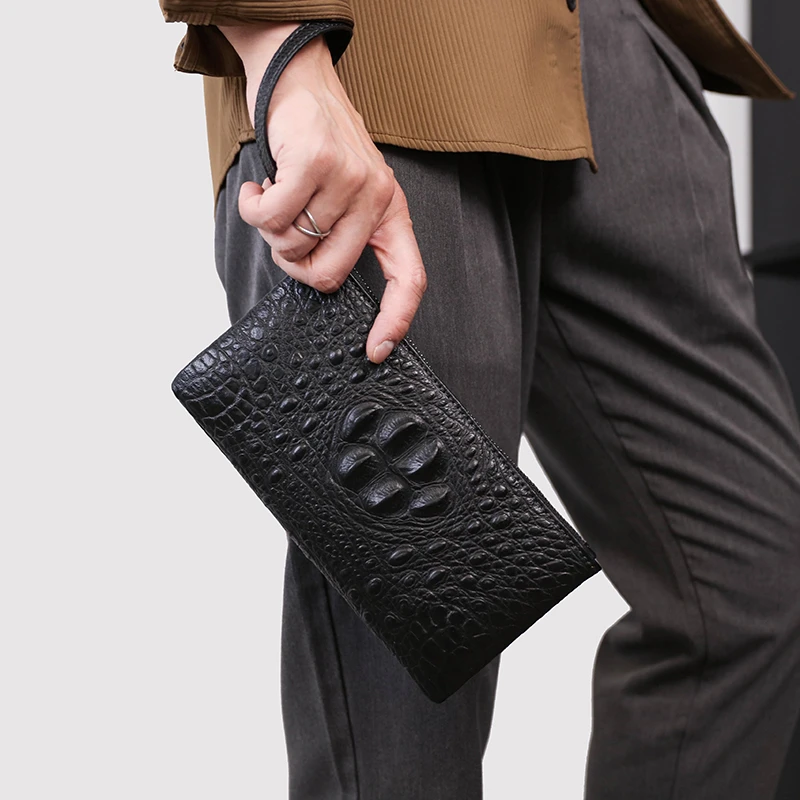 

Fashionable men's PU large capacity card bag wallet hand-held bag sacoche homme 골프 파우치 bolsos para hombre bags for man