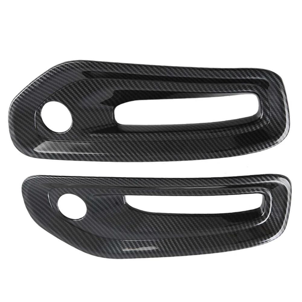 ABS Carbon Fiber Steering Wheel Decoration Light Lamp Shell Door Handle Cover Stickers For Dodge Ram 1500  TRX 2019-2023 view 5
