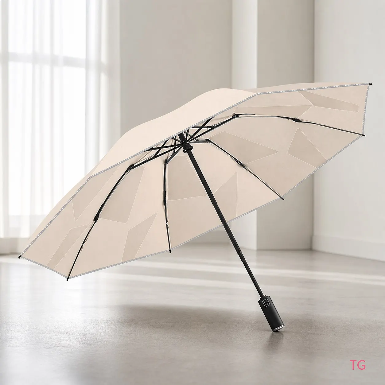 8 Bone Auto Reverse Umbrella Reflective Strip Business Gift Rain Umbrella