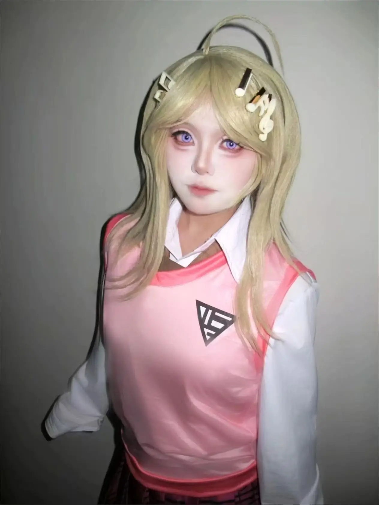 

Kaede Akamatsu Cosplay Outfit | Anime School Uniform for Danganronpa Fans & Role Play