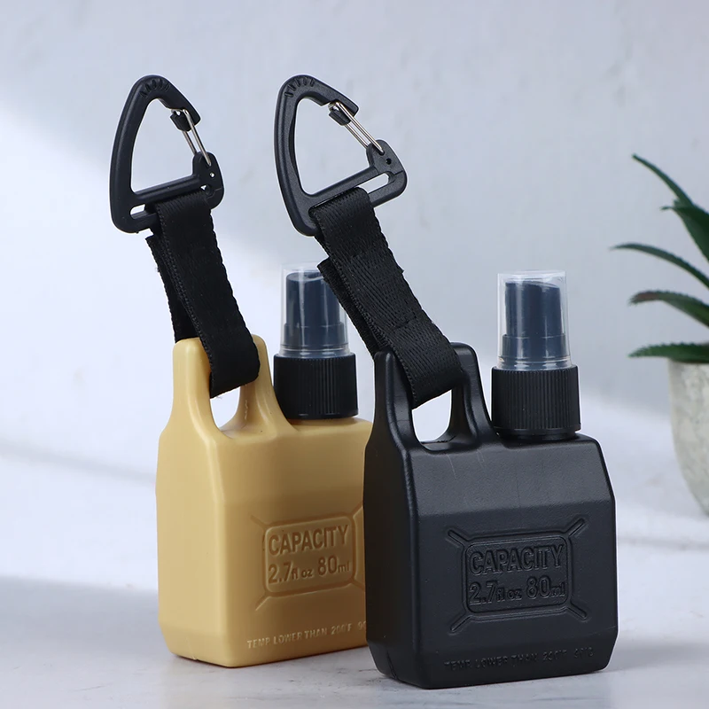 Flacone spray riutilizzabile per profumo con pompa portatile da campeggio all'aperto da 80 ml. Mini bottiglia atomizzatore da viaggio