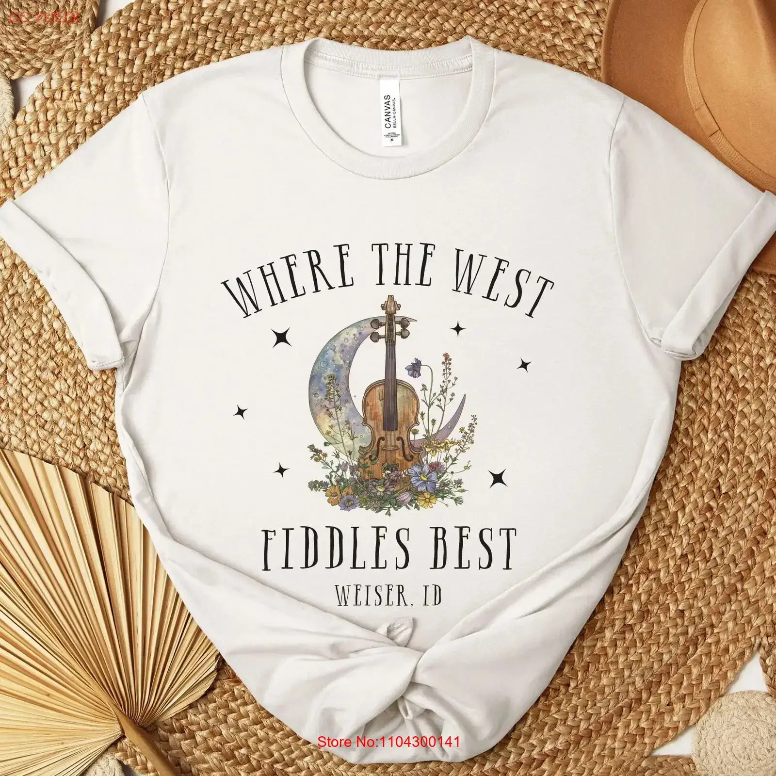 Vintage Boho National Old Time Fiddlers' ContesT T Shirt Cool Fiddle Clothing Country Music Festival vintage Washed