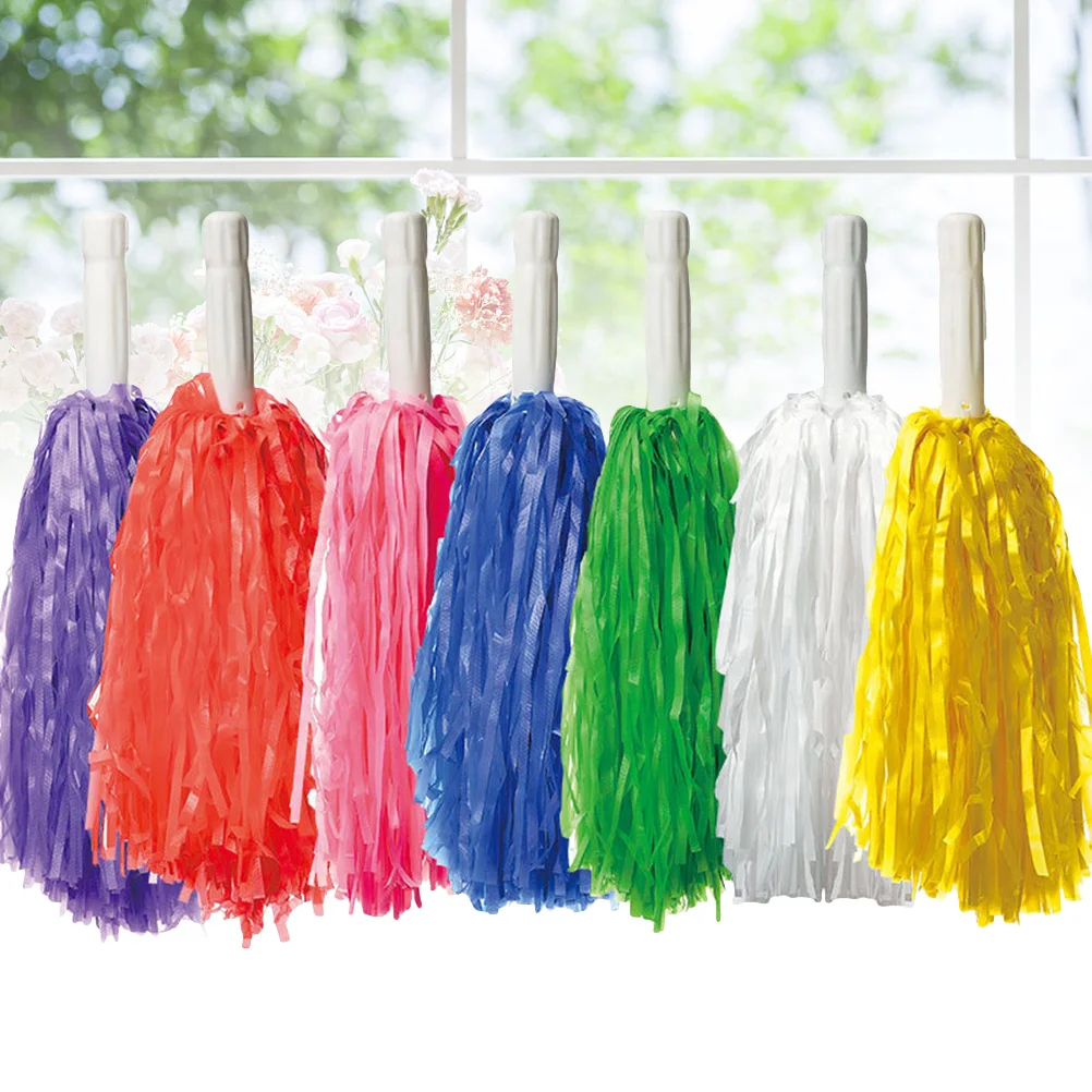 พู่ห้อยมือถือ 12 ชิ้น สำหรับเชียร์ลีดเดอร์ งานเต้นรำ กิจกรรมกีฬา อุปกรณ์ประกอบการแสดง สีสันสดใส สำหรับทีม