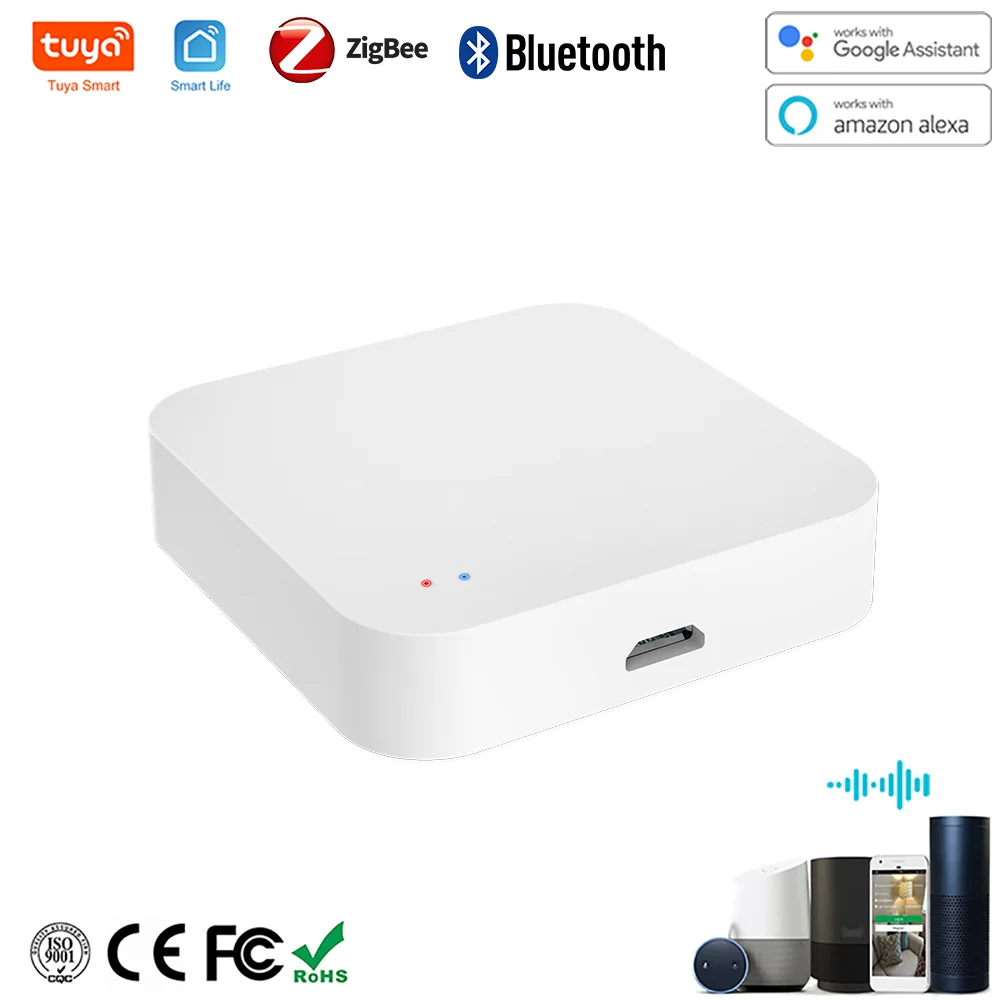 Tuya Zigbee 3.0 Gateway HUB Wireless Smart Home Bridge Smart Life Remote Control Zigbee Protocol Works With Alexa Google Home