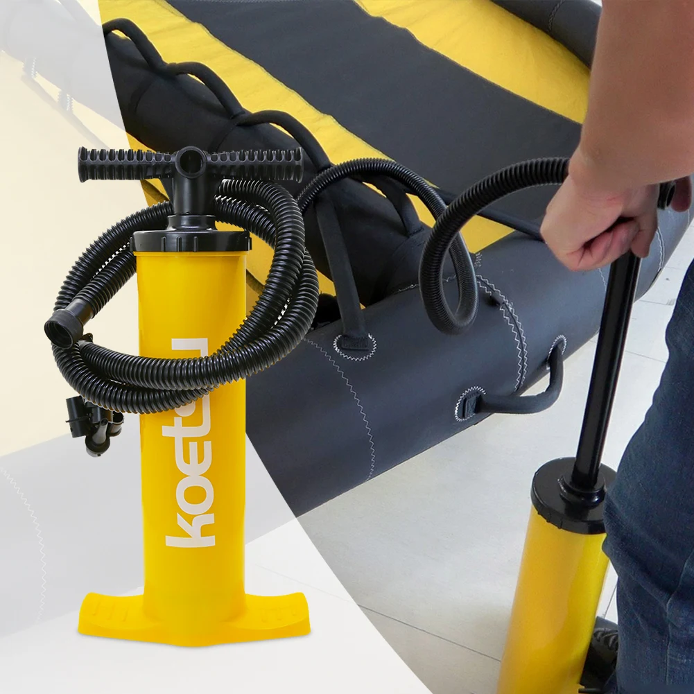 4L Double Action Inflation Pump Portable Hand Pump Handheld Air Inflator Surfboard Manual Pump for Inflatable Kayak Surfboard